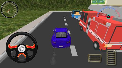 Cardboard City Sport Car Drive screenshot 2
