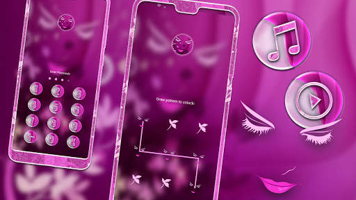 Pink Girly Face Launcher Theme screenshot 4