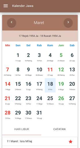 Kalender Jawa Lengkap screenshot 1