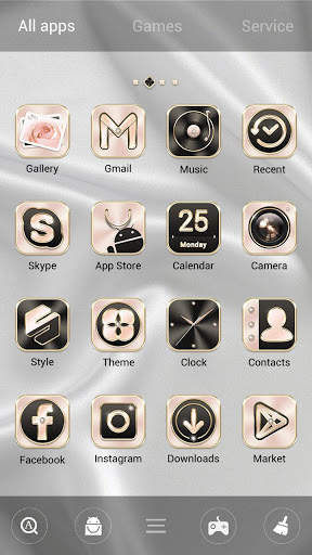 Rose GoldX GO Launcher Theme screenshot 3
