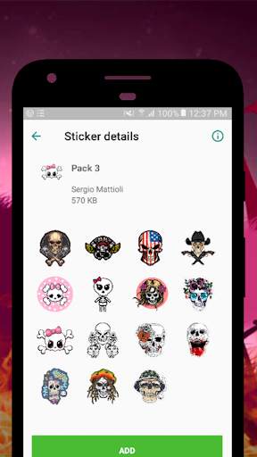 Skull Stickers For WhatsApp screenshot 4