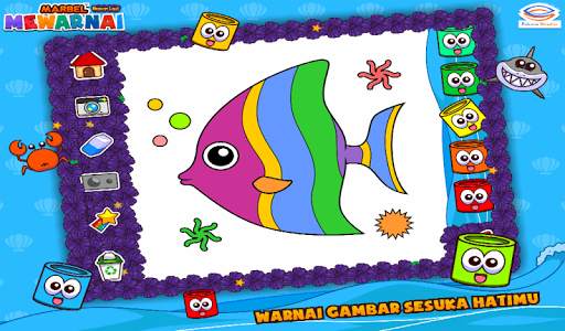 Marbel Mewarnai Hewan Laut screenshot 8