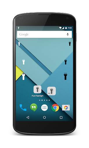 Pure Flashlight Widget screenshot 2