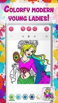 Fashion: Girls Coloring Games screenshot 3