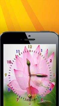 Flower clock live wallpaper screenshot 3