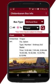 Chidambaram Bus Info screenshot 8