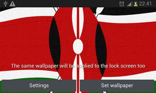 Kenya Flag Live Wallpaper screenshot 2