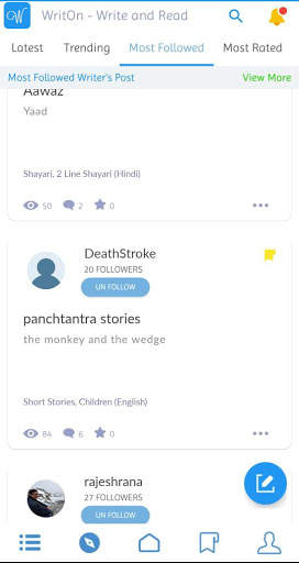 WritOn Socialize Bloggers & Writers, Read & Write screenshot 3