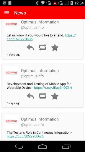 Optimus Social App screenshot 4