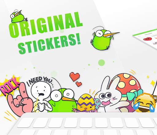 Kiwi Keyboard–Emoji, Original Stickers and Themes screenshot 1