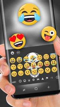 Blue Skull Death keybord theme screenshot 2