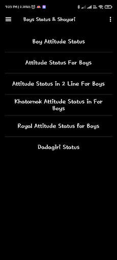 Boy Attitude Status Shayari screenshot 1