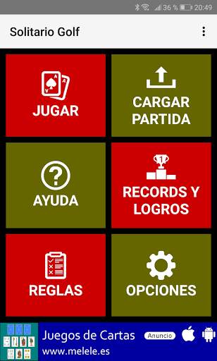 Solitario Golf screenshot 1