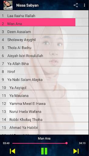 Nissa Sabyan Sholawat Merdu offline screenshot 3