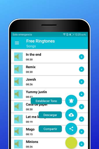 Free songs ringtones for android screenshot 2