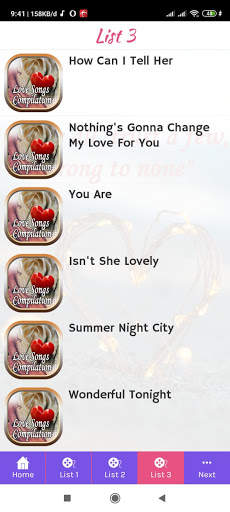Love Songs Compilation screenshot 6
