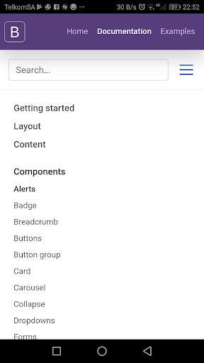 Bootstrap 4 screenshot 3