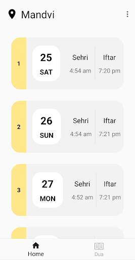 Ramadan Timetable screenshot 1