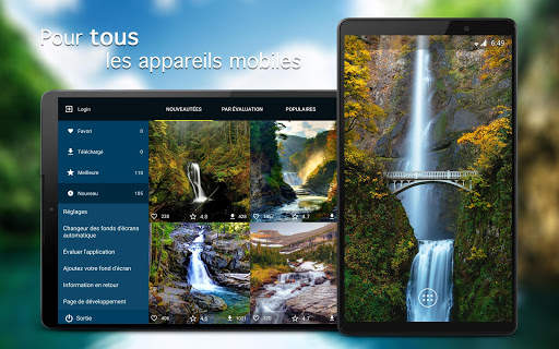 Cascades Fonds d'écran 4K screenshot 5