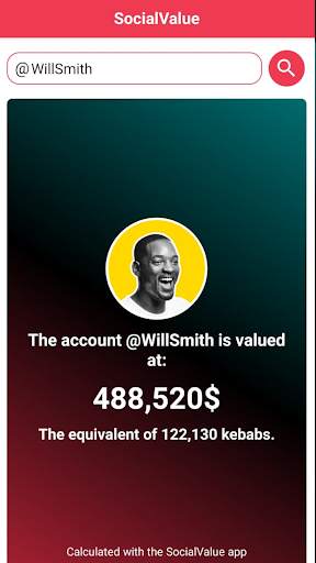 SocialValue: calculate money price for IG screenshot 2