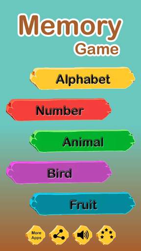 Memory Game for Kids: Match the card pair screenshot 1