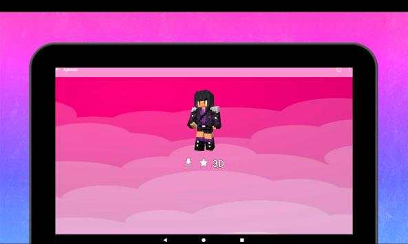 Girls Skins for Minecraft PE in 3D screenshot 14