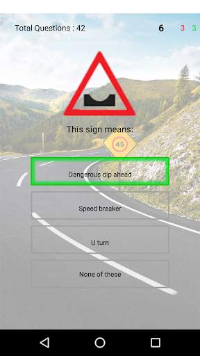 Driving theory test - Traffic signals test screenshot 4