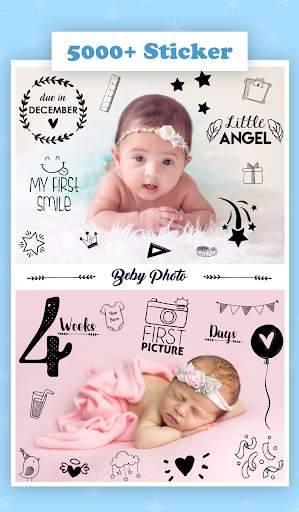 Tootsie Baby Photo Editor : Baby Sticker 2 تصوير الشاشة