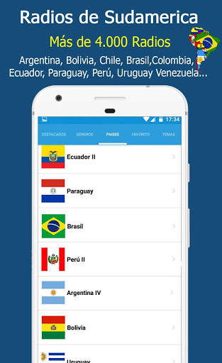 South America Radios - Radio Online 1 تصوير الشاشة