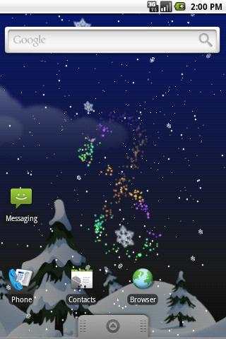 Winter Snowfall Live Wallpaper screenshot 2
