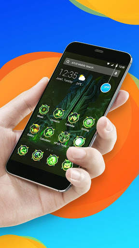 Magical Thunder golden-APUS Launcher theme screenshot 1