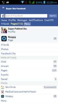 Super lite Facebook screenshot 3
