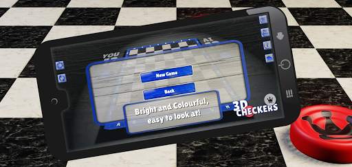Checkers 3D Board Game स्क्रीनशॉट 1