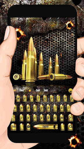 Bullet Shots keyboard Theme screenshot 1