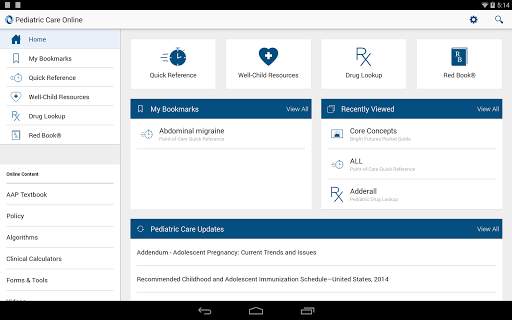 AAP Pediatric Care Online screenshot 4