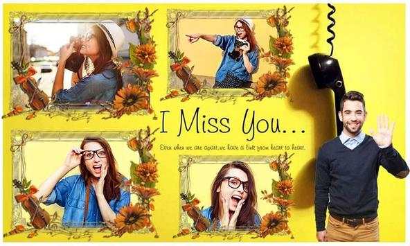 Miss You Multi Photo Frame screenshot 2