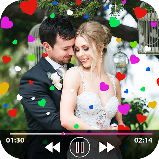 Heart Photo Effect Video Maker : Love Video Maker आइकन