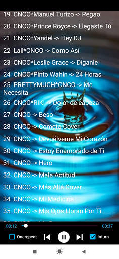 Escucha canciones de CNCO sin internet screenshot 2