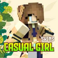 Casual Girl Skin for Minecraft logo