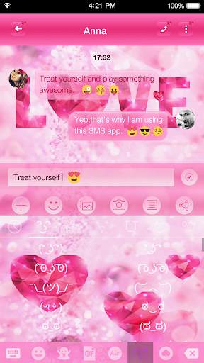 Love Emoji Keyboard Theme screenshot 8