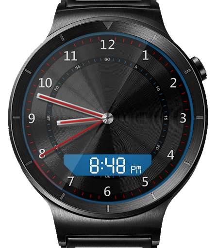 Black Metal LED HD WatchFace Widget Live Wallpaper screenshot 10