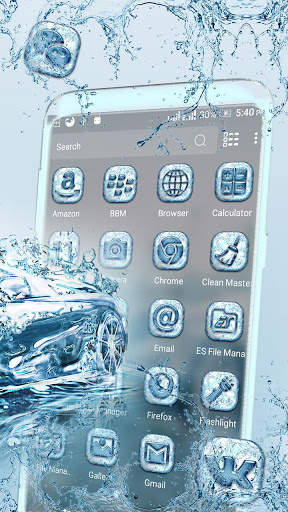 Water Car Launcher Theme screenshot 2