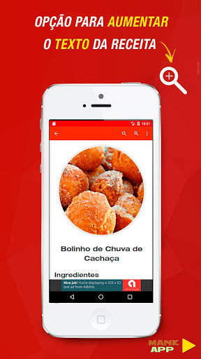 Receitas de Bolinhos de Chuva screenshot 2