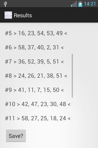 Generate Random Numbers - Free screenshot 5