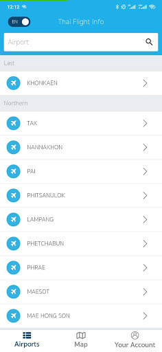 ThaiFlightInfo screenshot 2