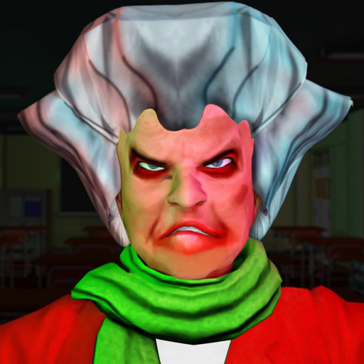 Scary Grandma teacher neighbour horror game icon