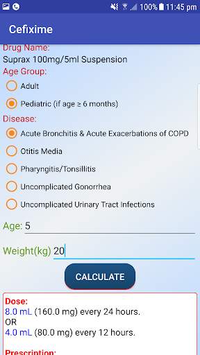 Drugscape dose calculator FREE screenshot 5