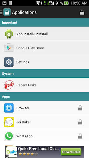 Smart AppLock screenshot 1
