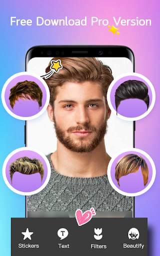 Men Hairstyles Changer screenshot 3