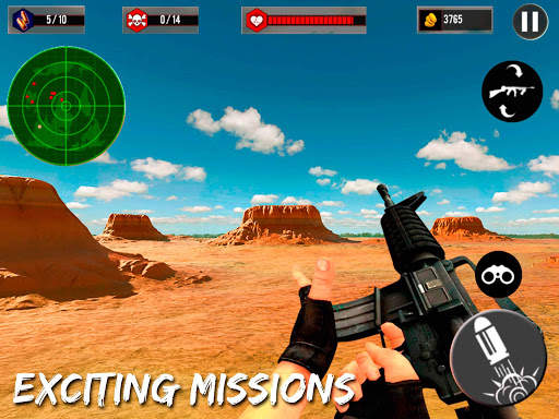Desert Sniper Special Forces 3D Shooter FPS Game screenshot 9
